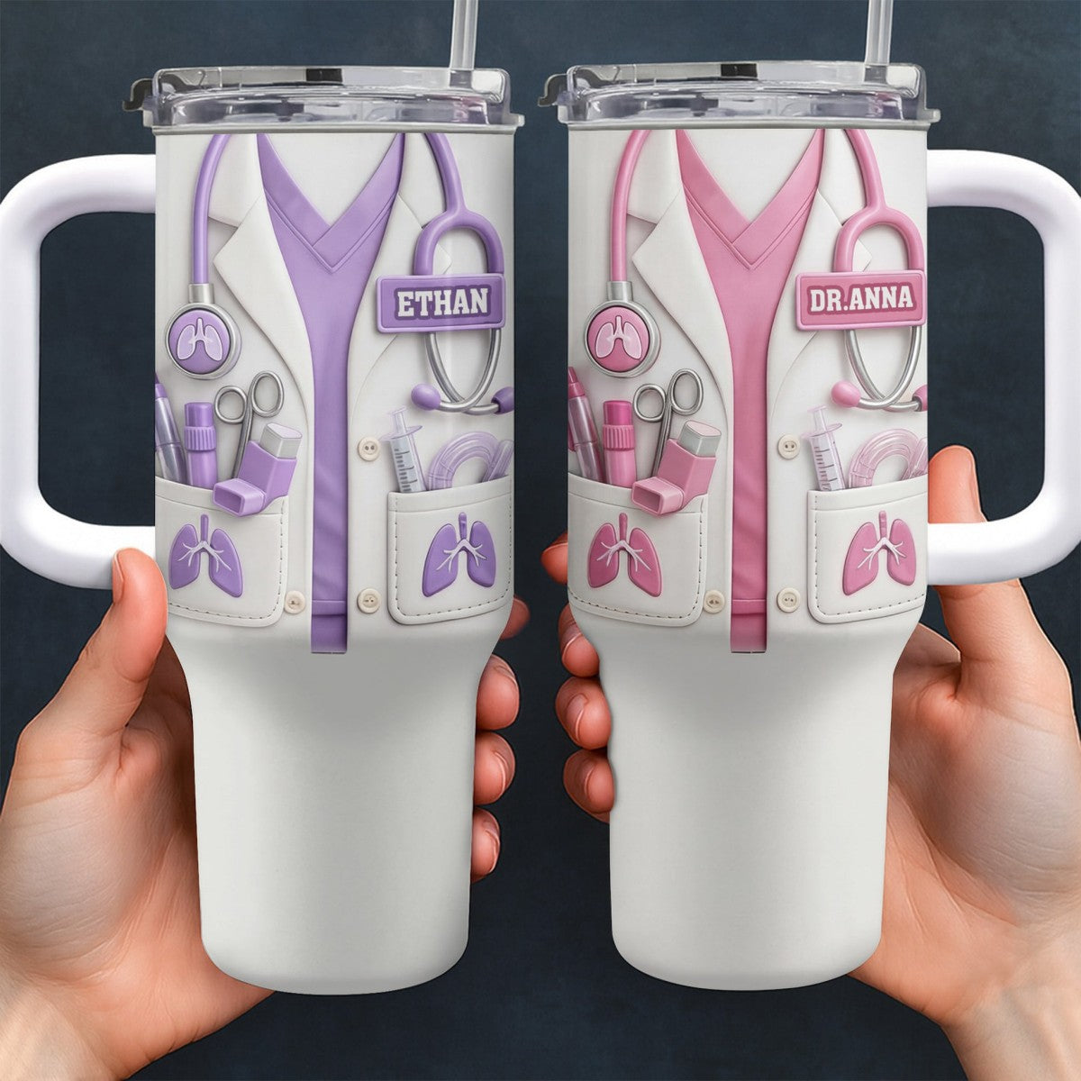 DR – Custom 40oz Tumbler | Personalized Gift For Doctor