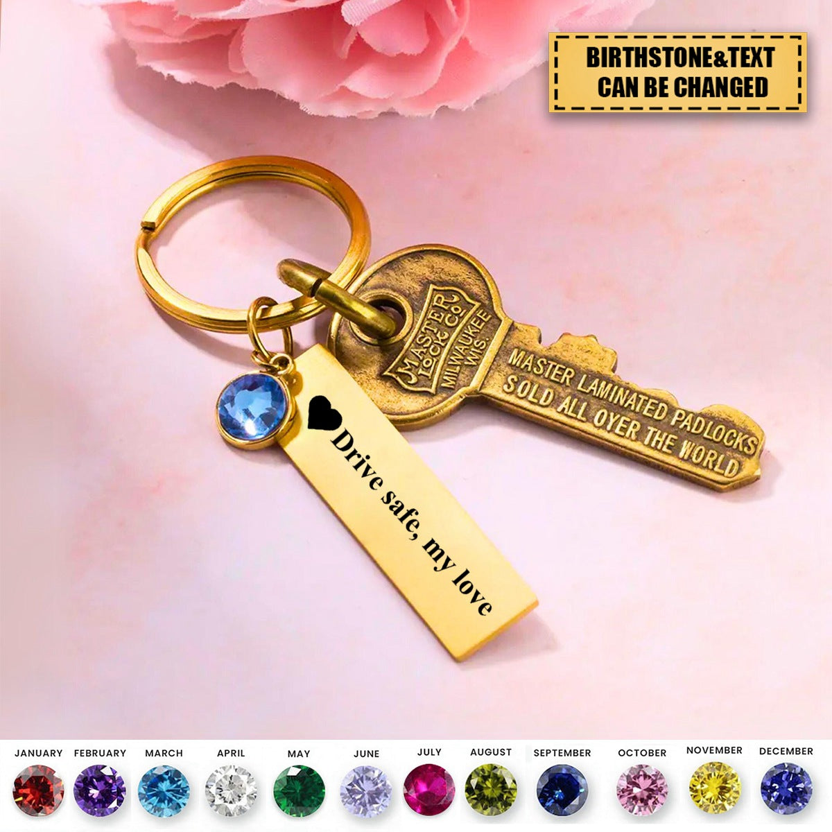 Custom carved keychain Personalized gift for him, best friend Gift for mom