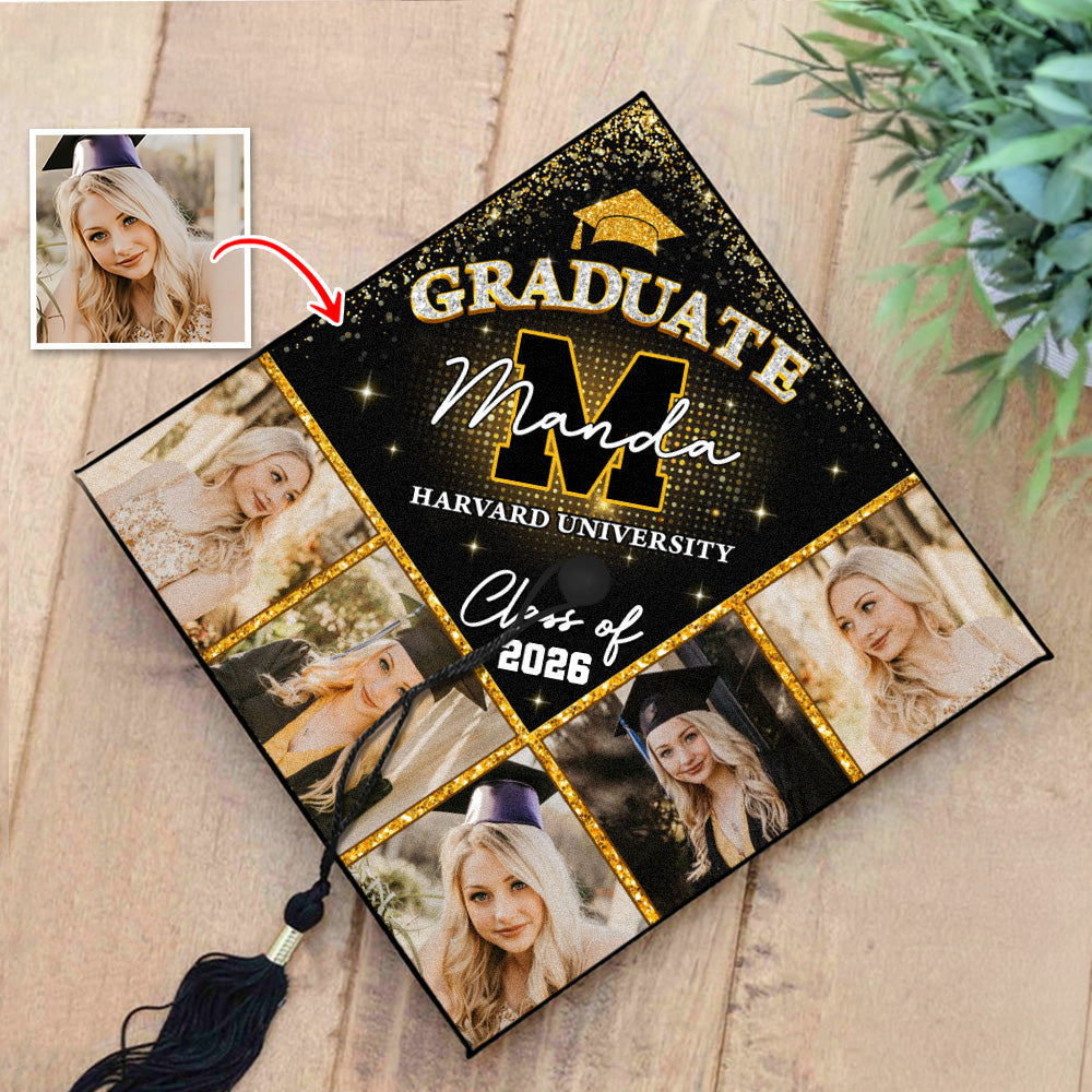 Personalized Custom Name Graduation Cap Topper Class Of 2026 - Decorations For Grad Cap