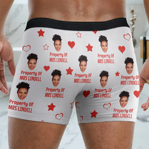 Declare Him Yours! Funny Photo Boxer Briefs - Personalized Custom Gift for Him