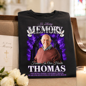 "In Loving Memory" Custom Photo Shirt – Personalized Memorial Gift | Sympathy Keepsake & Celebration of Life