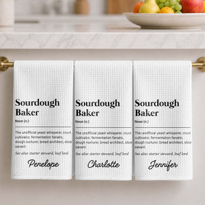 "Sourdough Baker Definition" – Personalized Kitchen Towel | Gift For Bakers & Bread Lovers