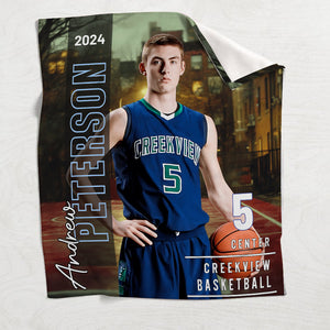 Any Sport, Name, Postion, Number, Team.... Personalized Sport-lover Blanket