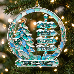 "My Family, My Love" – Personalized Acrylic Ornament | Heartfelt Keepsake For Families