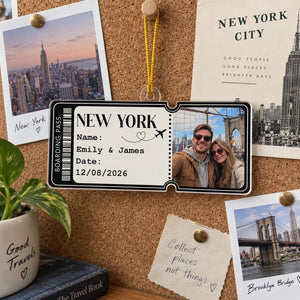 Together Along the Way - Personalized Travel Photo Ornament