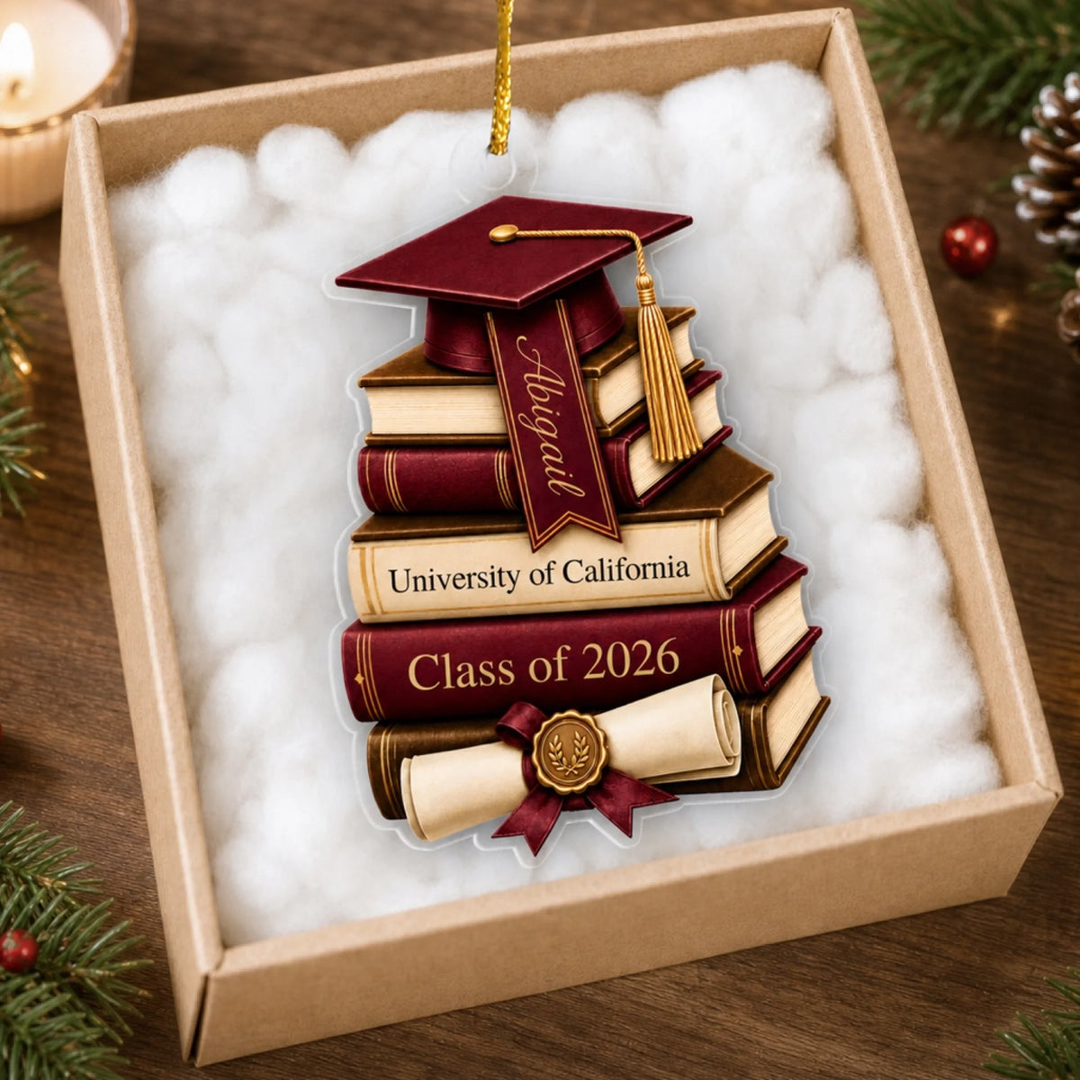 "A Meaningful Gift For The Journey Ahead" – Personalized Acrylic Ornament | Graduation Gift For Class Of 2027