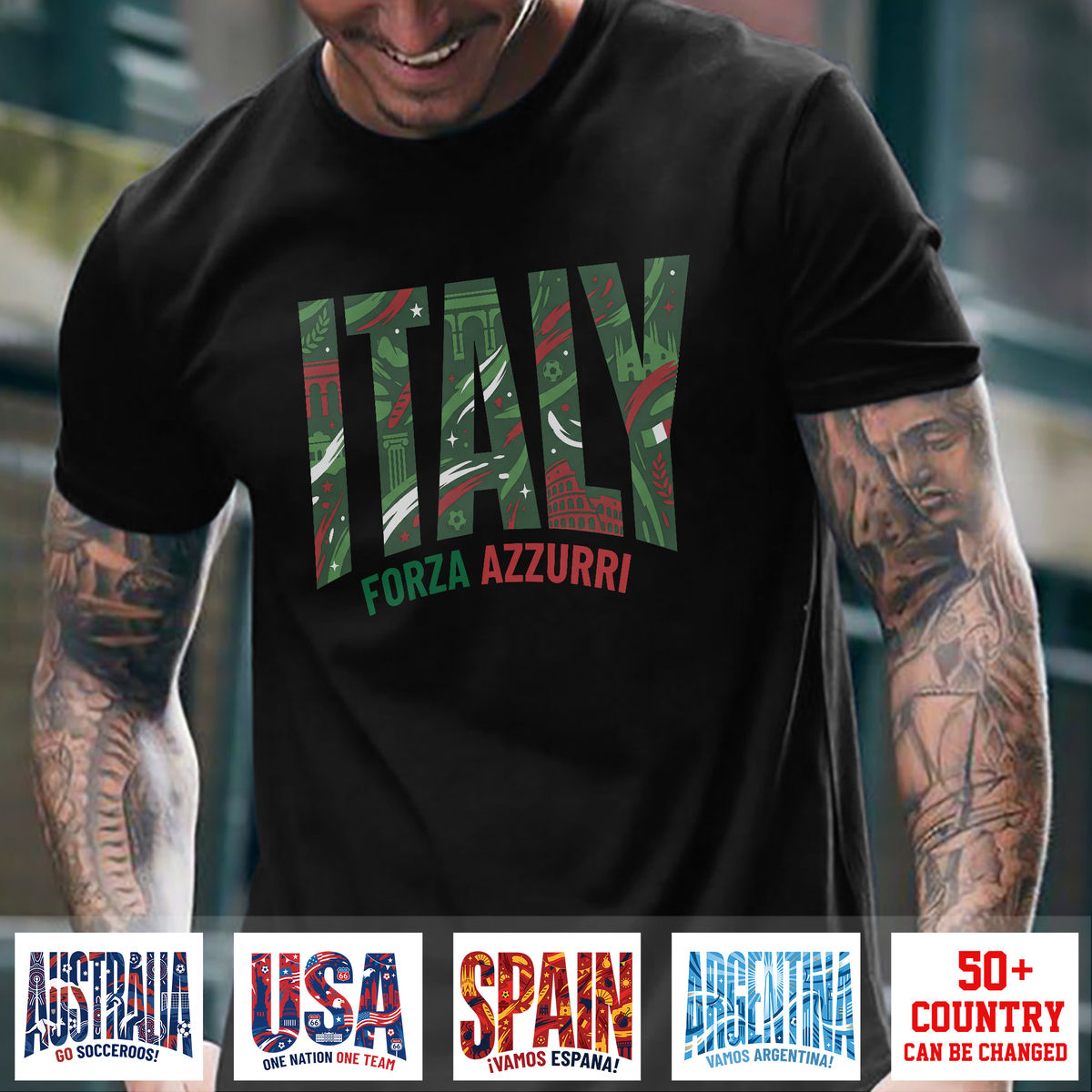 World Cup 2026 Fan Gift – Personalized Shirt With National Soccer Teams & Countries