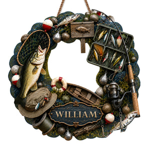"A Life Spent Fishing" – Personalized Wood Sign | Gift For Fishing Lovers & Anglers