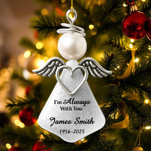 In Angel's Arms Memorial Personalized Acrylic Ornament