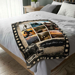 Personalized Photographer Blanket – Custom Photography Portfolio Blanket | Gift For Photographers