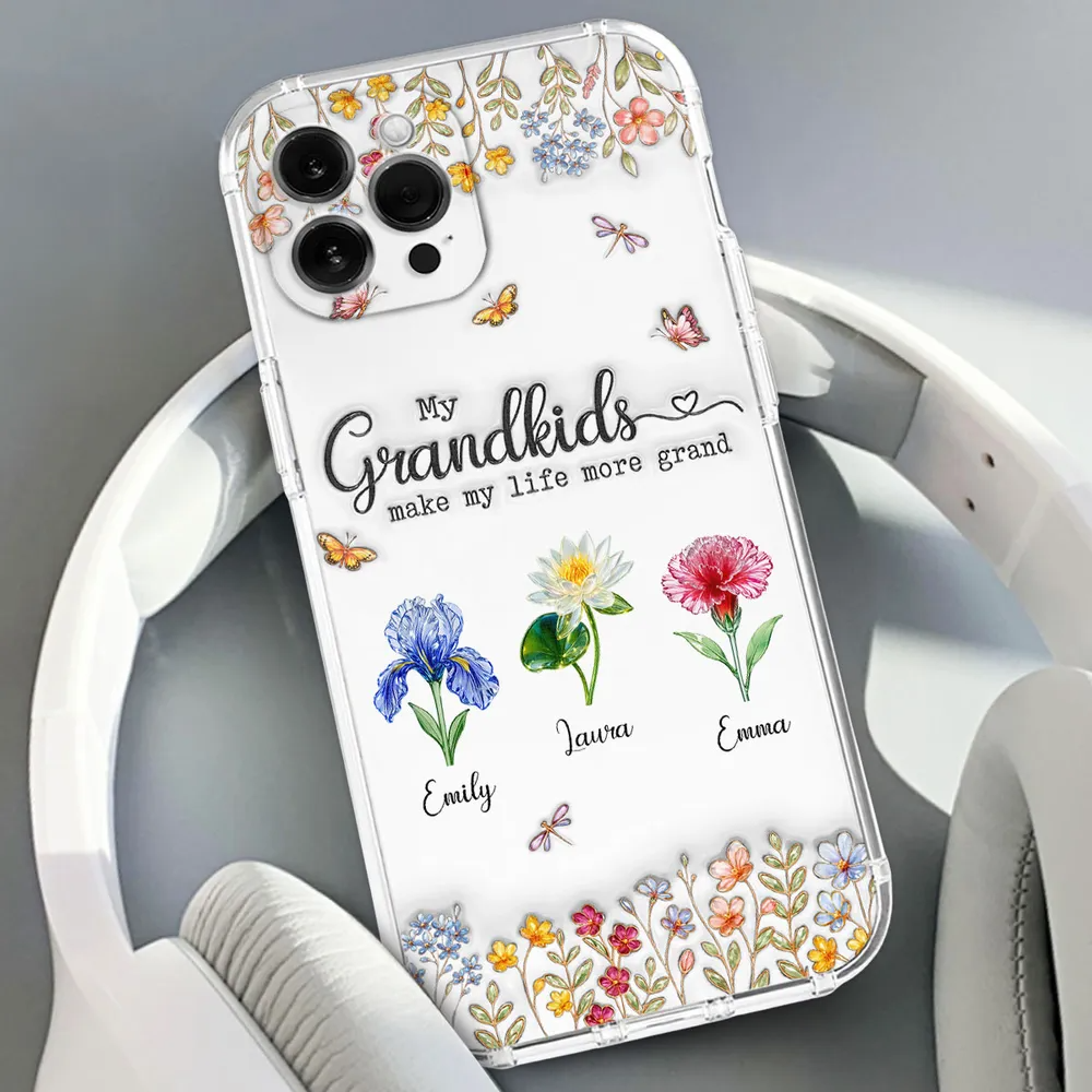 Personalized 3D Inflated Effect Phone Case – "Make Life More Grand With Lovely Kids"