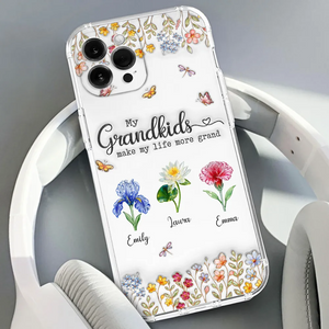 Personalized 3D Inflated Effect Phone Case – "Make Life More Grand With Lovely Kids"