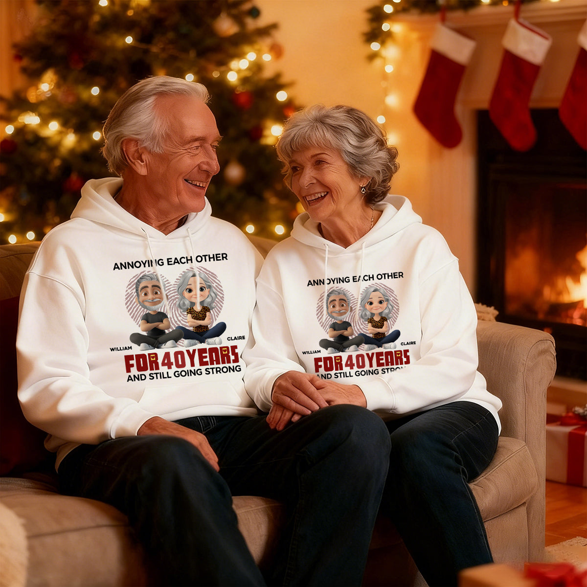 Together, We Make A Perfect Pair - Couple Personalized Pure cotton hoodie