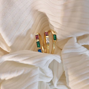 Personalized Family Minimalist Dainty Birthstone Ring Gift for Her, Birthday Gift