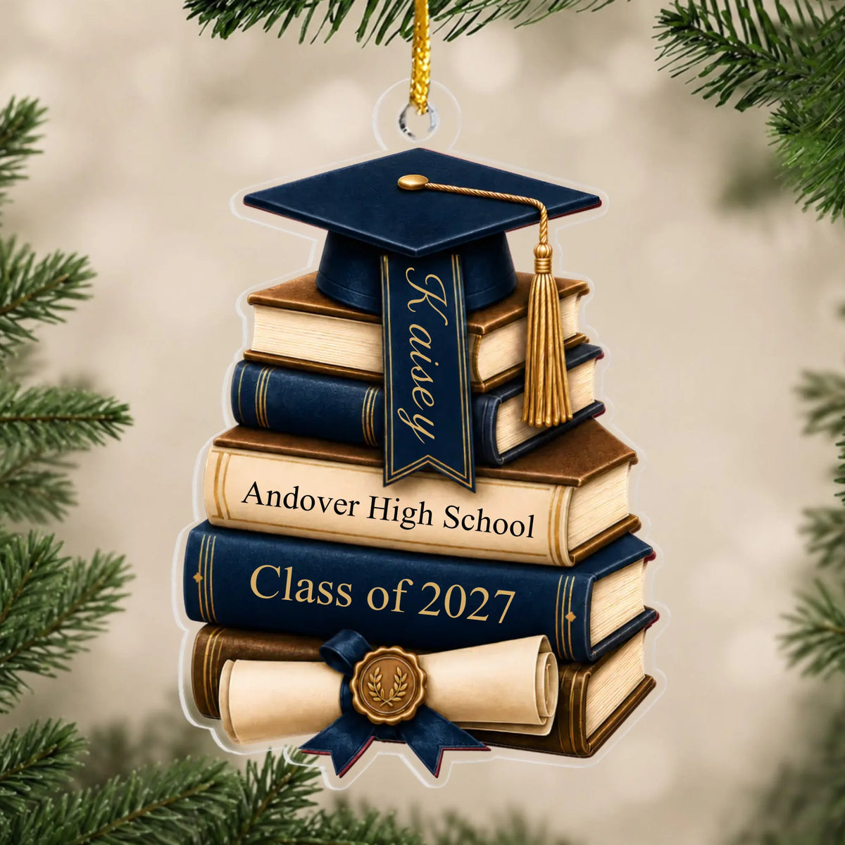 "A Meaningful Gift For The Journey Ahead" – Personalized Acrylic Ornament | Graduation Gift For Class Of 2027