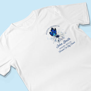"Forever In My Heart" – Butterfly Memorial Shirt | A Personalized Remembrance Gift For Grieving Hearts