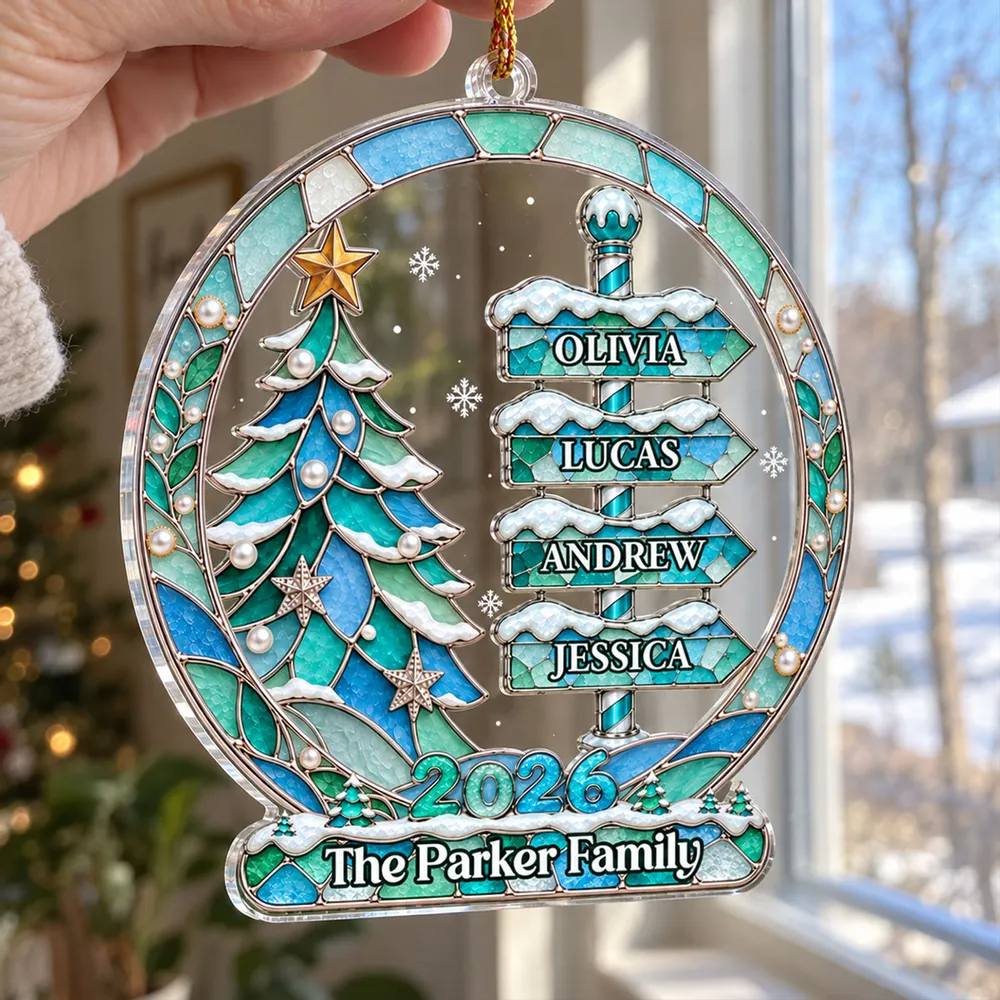 "My Family, My Love" – Personalized Acrylic Ornament | Heartfelt Keepsake For Families