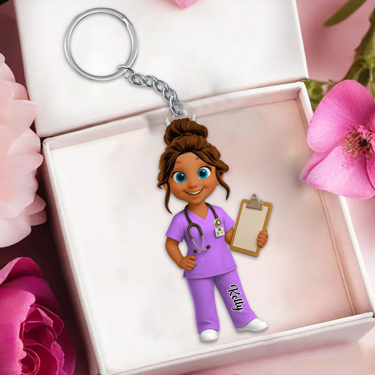To My Favorite Nurse - Personalized Acrylic Keychain Gift For Nurses