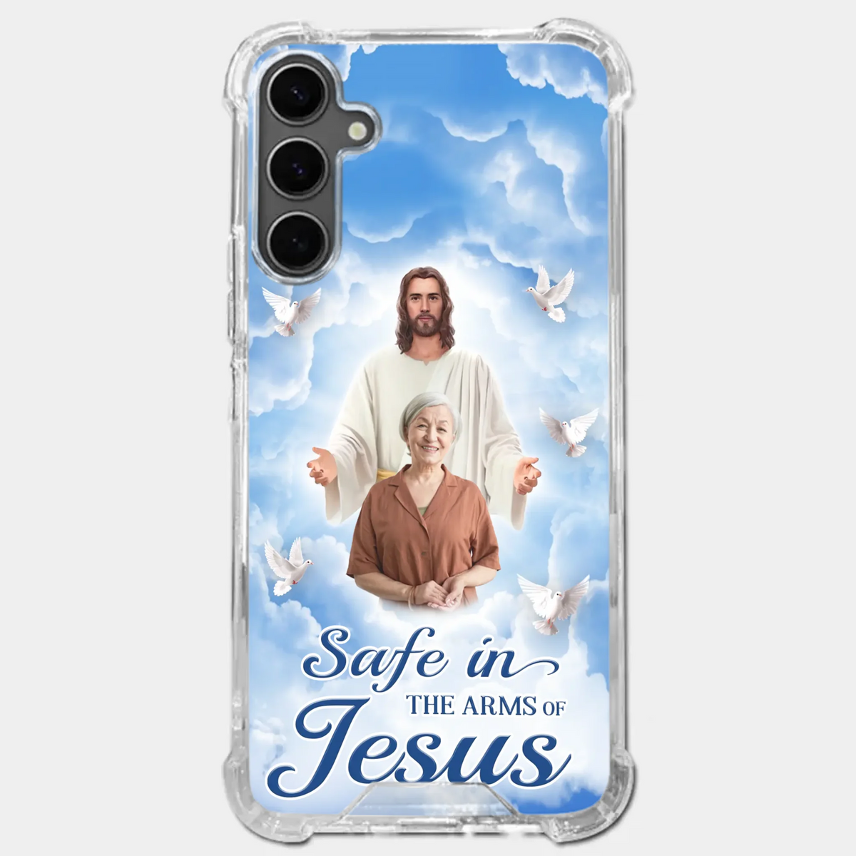 Custom Photo Beautiful As A Bright Shining Star - Memorial Personalized Custom Clear Phone Case