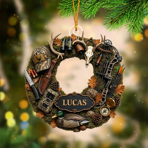 "Hunting Is A Way Of Life" – Personalized Christmas Acrylic Hanging Ornament | Gift For Hunting Lovers