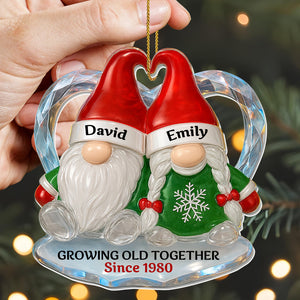 Personalized "Growing Old Together" Acrylic Ornament – Gift For Couples
