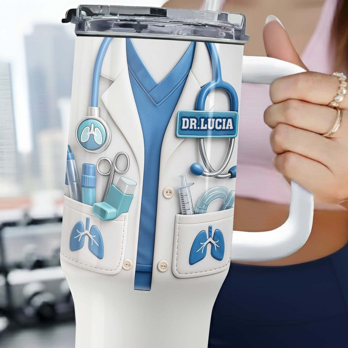 DR – Custom 40oz Tumbler | Personalized Gift For Doctor