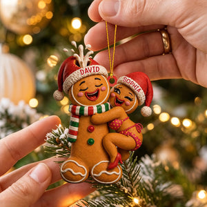"Our Sweetest Christmas Together" – Personalized Acrylic Ornament | Gift For Couples