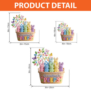 Personalized Grandma Bunny Easter Custom Shaped Acrylic Plaque