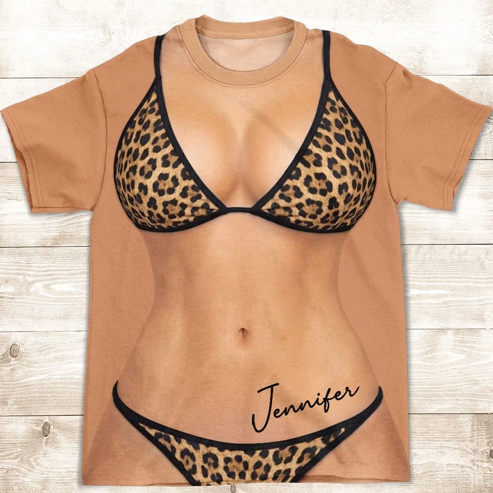 "Sexy Body Vacation" – Personalized All-Over-Print T-Shirt | Custom Summer Style