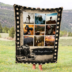 Personalized Photographer Blanket – Custom Photography Portfolio Blanket | Gift For Photographers
