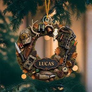 "Hunting Is A Way Of Life" – Personalized Christmas Acrylic Hanging Ornament | Gift For Hunting Lovers