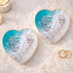 "You Still Live On" – Personalized Ceramic Dish | Memorial Gift For Grieving Family