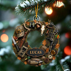 "Hunting Is A Way Of Life" – Personalized Christmas Acrylic Hanging Ornament | Gift For Hunting Lovers