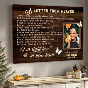 Personalized Canvas Prints, Custom Photo And Name, Memorial Gift, Sympathy Gifts, Remembrance Gifts, Remembrance Gifts
