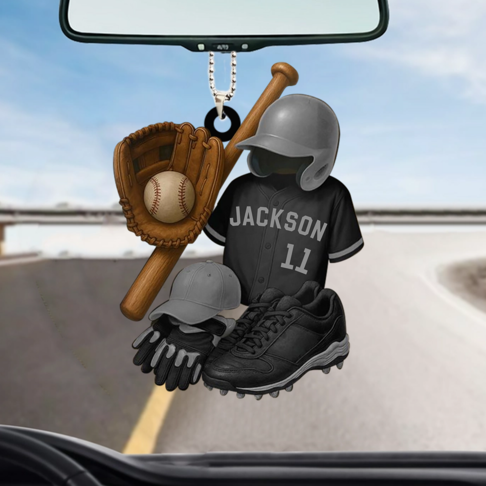 Baseball and Sports Gear - Personalized Arcylic Ornament Gift For Sports Enthusiasts