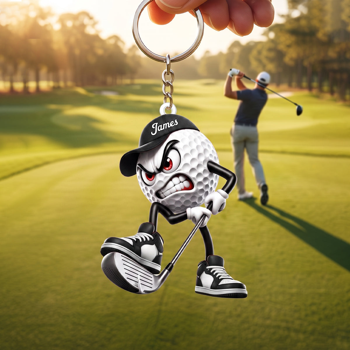 Custom Cheeky Golf Putter Acrylic Keychain – A Fun Personalized Gift For Golf Enthusiasts & Golfers