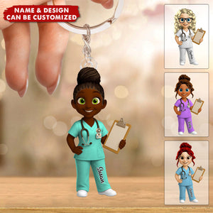 To My Favorite Nurse - Personalized Acrylic Keychain Gift For Nurses