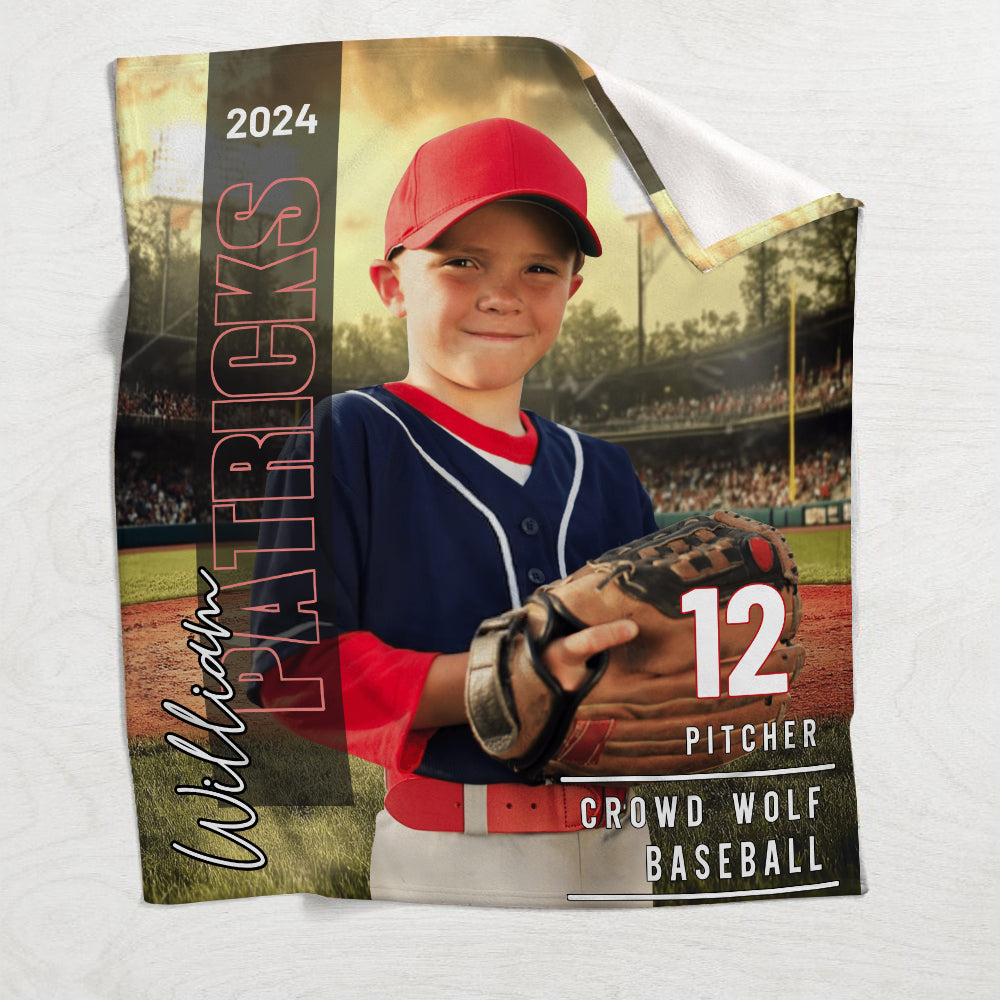 Any Sport, Name, Postion, Number, Team.... Personalized Sport-lover Blanket