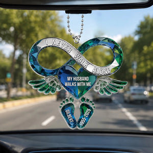Personalized "Your Love Still Rides Beside Me" Acrylic Car Hanger – Memorial Gift For Loss Of Loved One