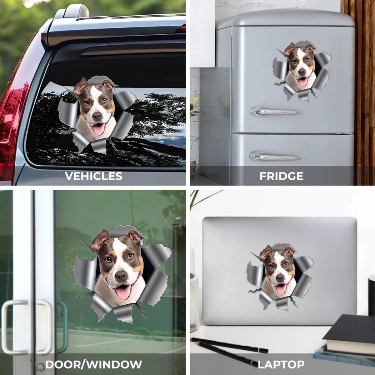 Cracking You Up, One Paw At A Time - Personalized Custom Photo Decal Gifts For Dog Cat Lovers, Dog Dad Mom
