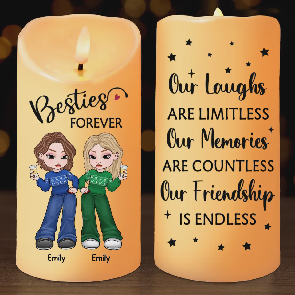 Life Is A Party, And You’re My Favorite Guest - Bestie Personalized Custom LED Candle - Gift For Best Friends, BFF, Sisters