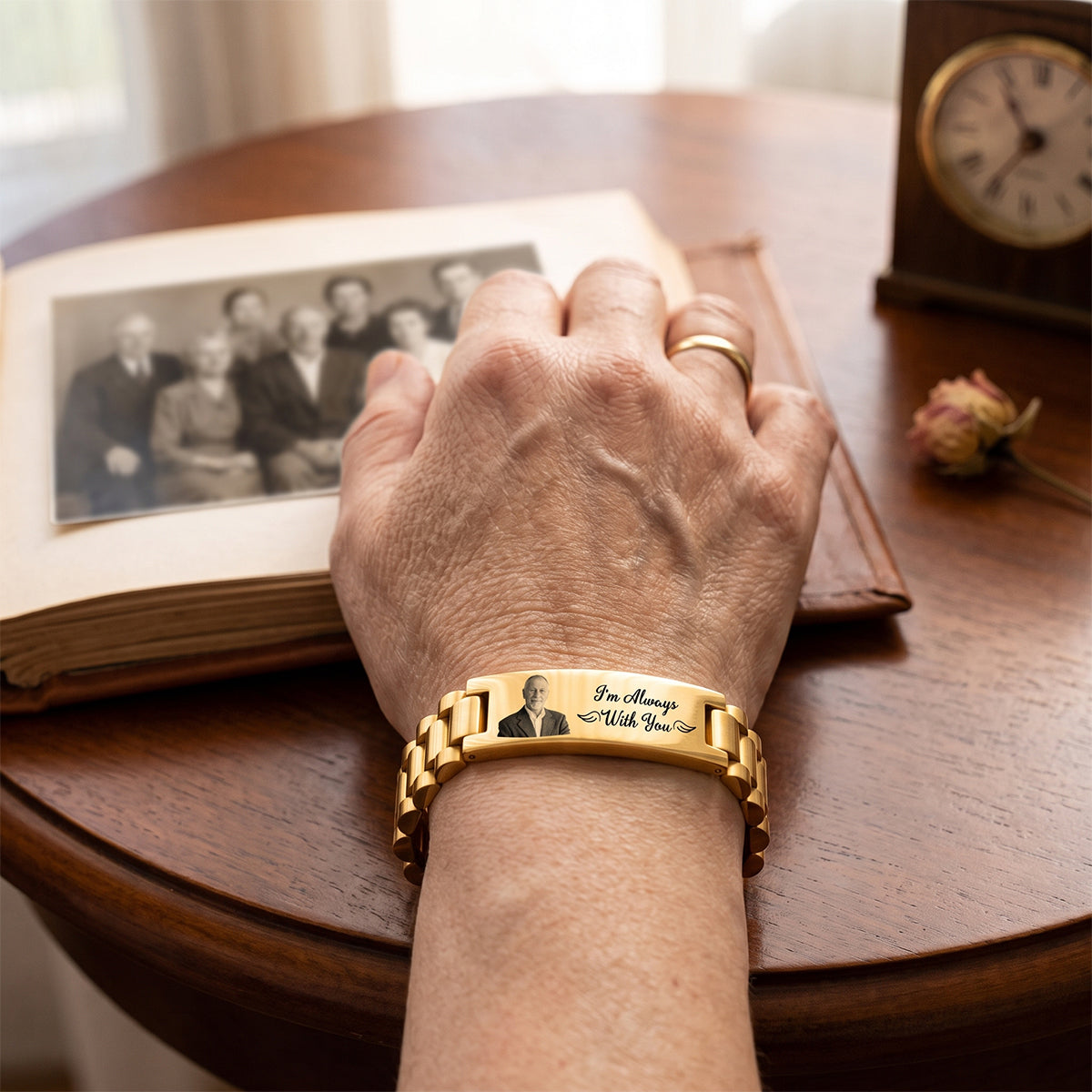 I'm Always With You Bracelet - Personalized Memorial Gifts with Photo