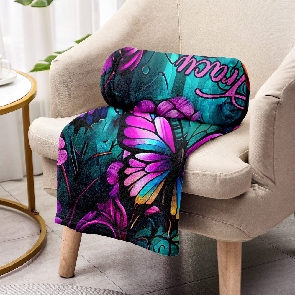 Beautiful Butterflies - Personalized Butterfly Blanket