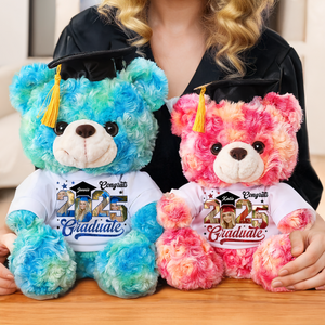 2025 Photo Frame Personalized Graduation Litter Bear Plush - Graduate Bear With Cap