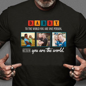 Daddy Personalized Custom Photo Father's Day T-Shirt