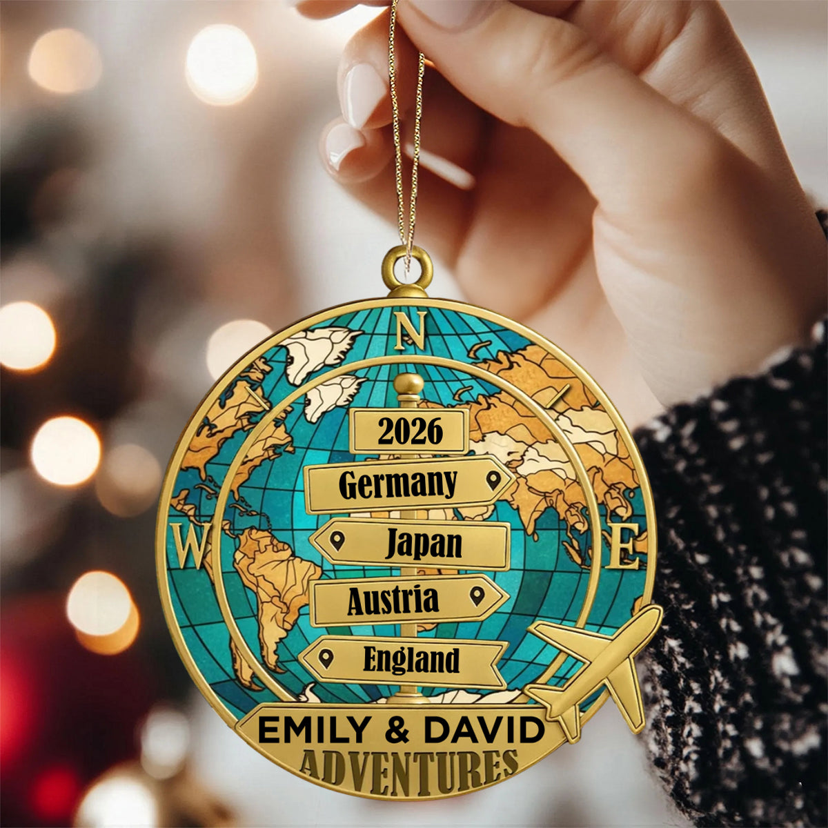 Destination Of All Year - Personalized Custom Acrylic Ornament