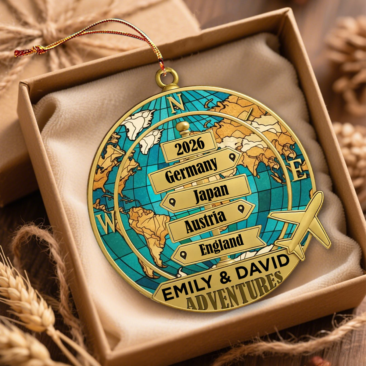 Destination Of All Year - Personalized Custom Acrylic Ornament