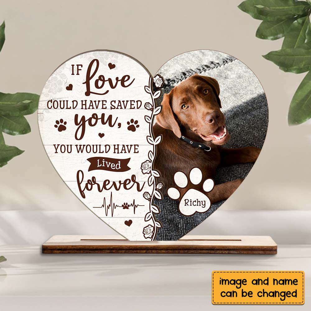Personalized Gift For Pet Memorial Wood Plaque