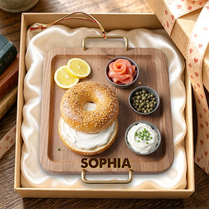 Personalized Bagel & Lox Christmas Ornament – Funny Bagel Lover Gift, Brunch & Foodie Keepsake