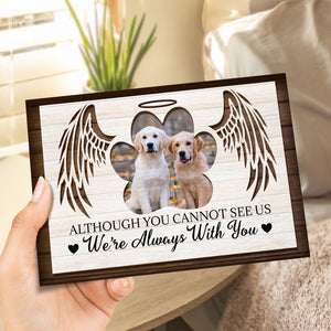 Personalized Photo 2-Layered Wooden Plaque Memorial Gift For Family, Pet Lovers